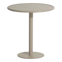 Table de bistrot de jardin ronde en aluminium dune 75cm Week end - Petite friture