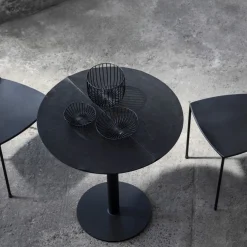 Table de Bistrot noire ronde 70 cm - Serax