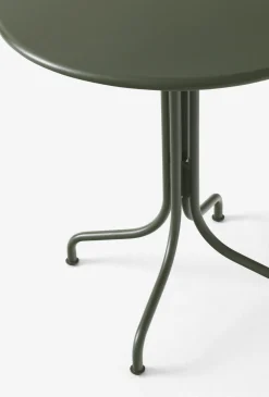Table de café ronde en acier vert bronze 70 cm Thorvald SC96 - &tradition