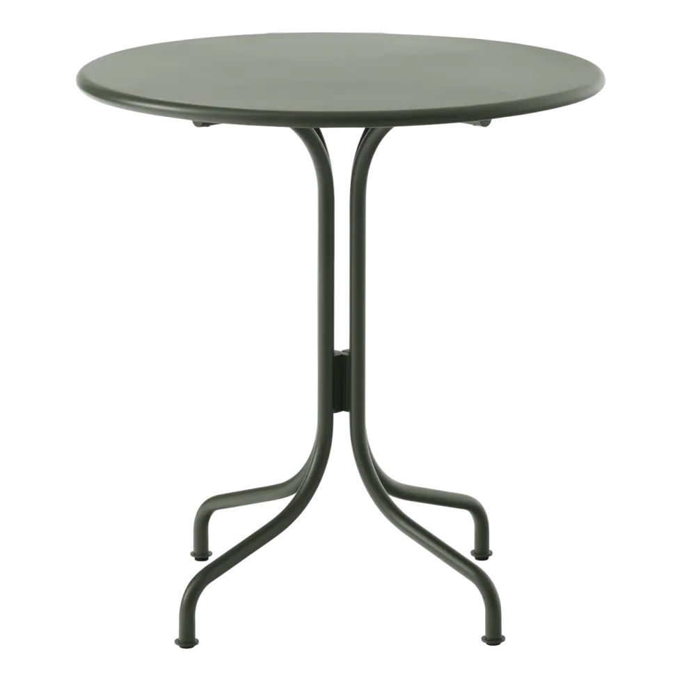 Table de café ronde en acier vert bronze 70 cm Thorvald SC96 - &tradition