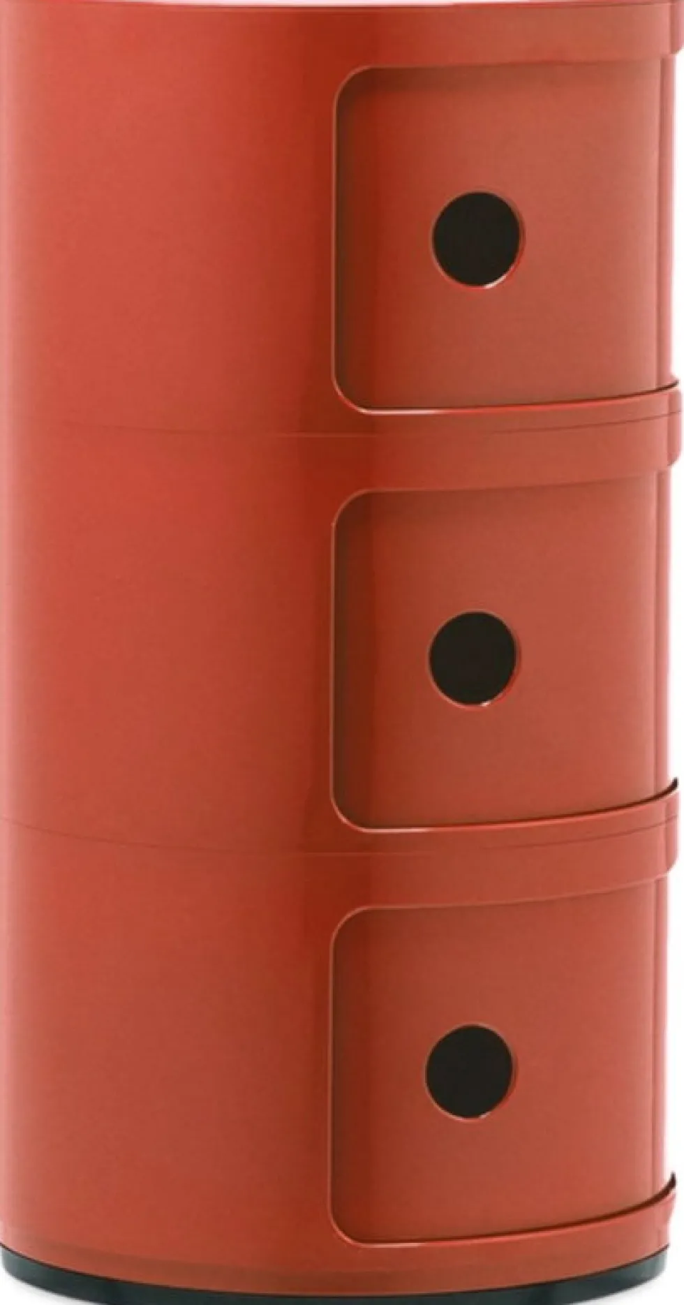 Table de chevet ambre 3 tiroirs Componibili - Kartell