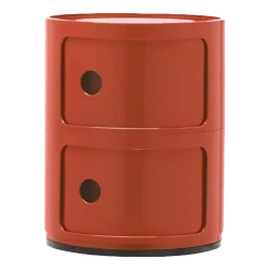 Table de chevet ambre 2 tiroirs Componibili - Kartell