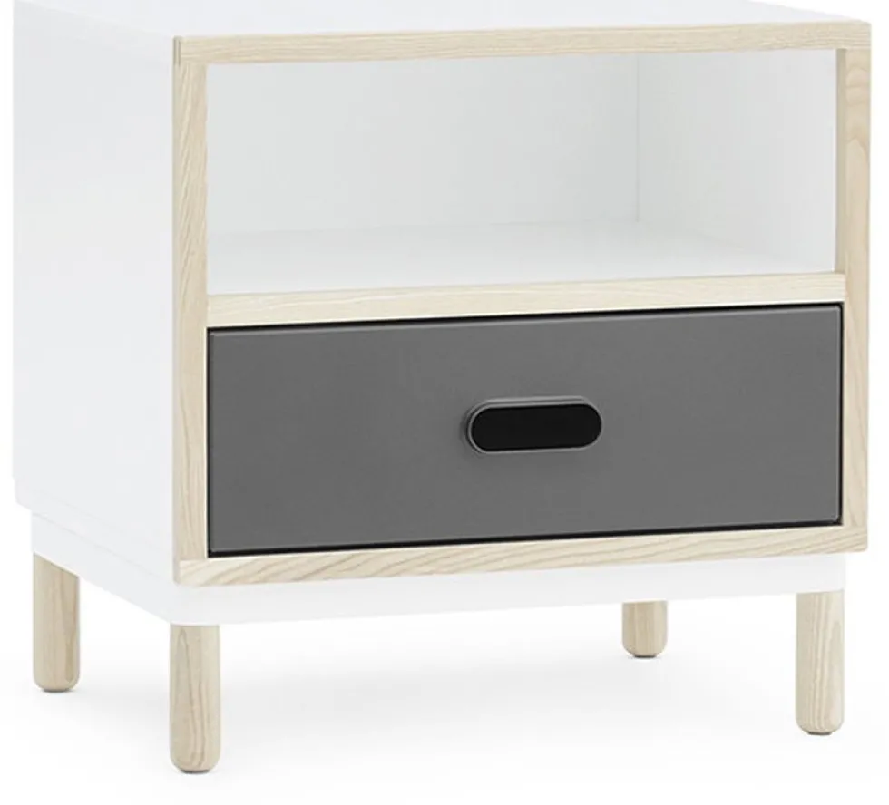 Table de chevet blanche et grise Bedside Grey - Normann Copenhagen