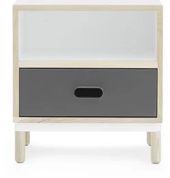 Table de chevet blanche et grise Bedside Grey - Normann Copenhagen