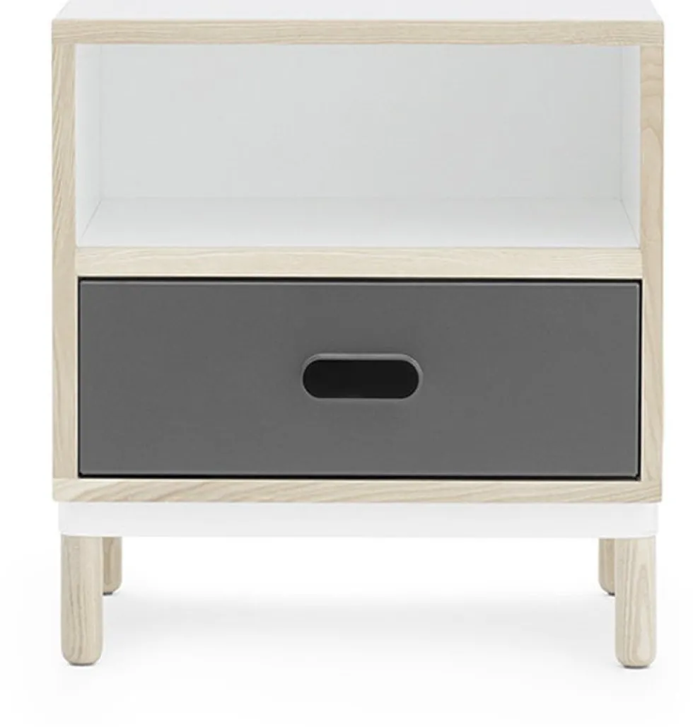 Table de chevet blanche et grise Bedside Grey - Normann Copenhagen
