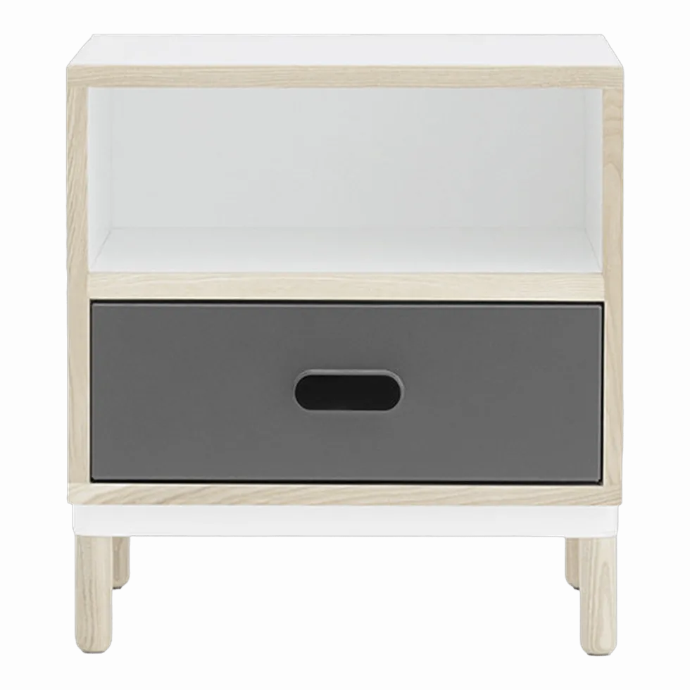 Table de chevet blanche et grise Bedside Grey - Normann Copenhagen
