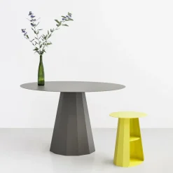 Table de chevet en acier olive 39 cm Ankara - Matière Grise