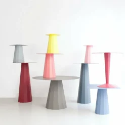 Table de chevet en acier olive 39 cm Ankara - Matière Grise