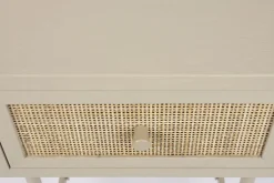 Table de chevet en bois et métal beige Sora - The Cool Republic
