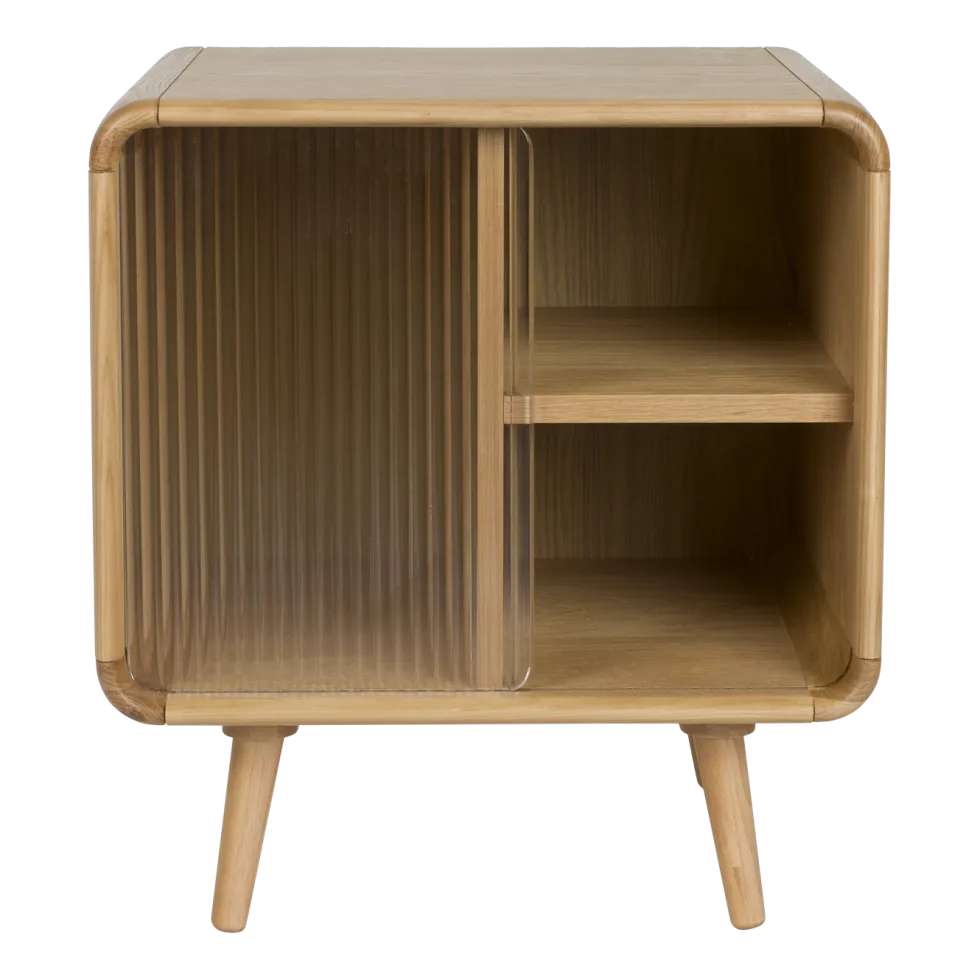 Table de chevet en bois naturel 40x50x55cm Rise - Zuiver