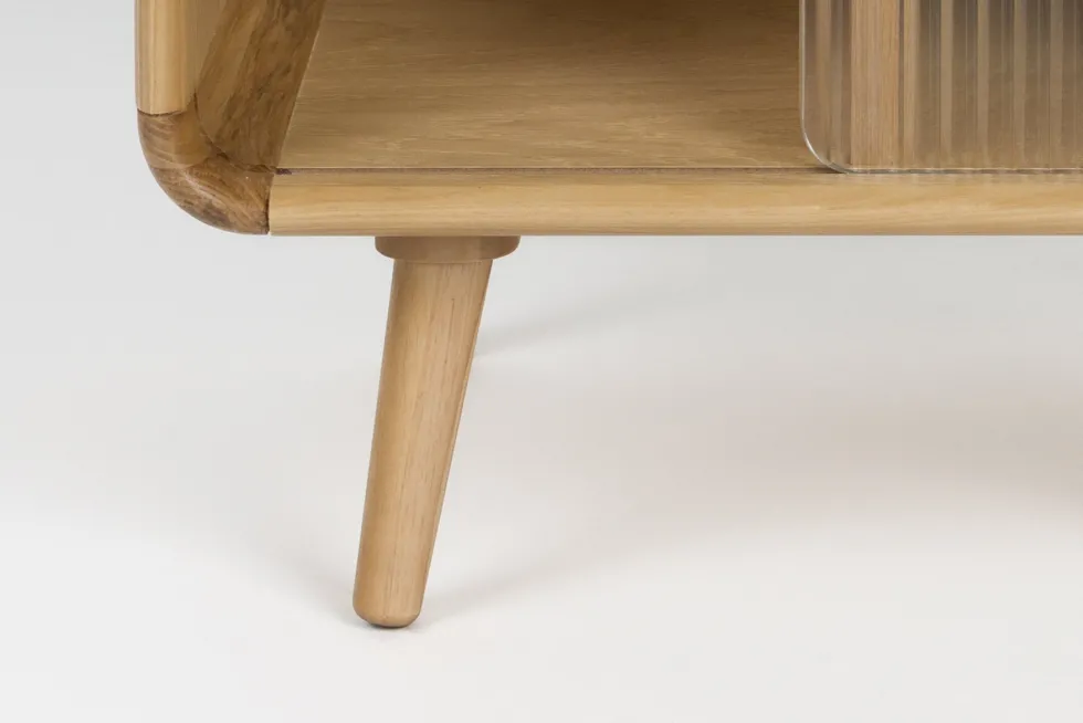 Table de chevet en bois naturel 40x50x55cm Rise - Zuiver