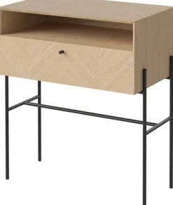 Table de chevet en chêne naturel 1 tiroir Luxe - Bolia