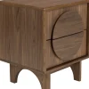 Table de chevet en noyer Groove - Zuiver