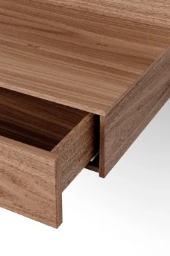 Table de chevet en noyer 42x32cm Tana - New Works