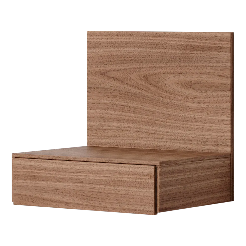 Table de chevet en noyer 42x32cm Tana - New Works