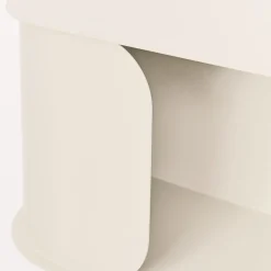 Table de chevet murale en acier ivoire 40 x 20,5 x 25 cm - Nobodinoz