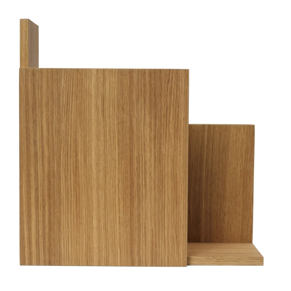 Table de chevet murale en chêne 30x30cm Stagger - Ferm living