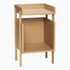 Table de console en chêne naturel avec deux cases de rangement - Hübsch