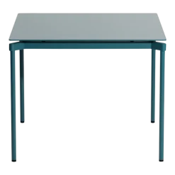 Table de jardin carrée bleu océan 70x70cm Fromme - Petite friture