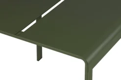 Table de jardin carrée en acier vert forêt 80x80cm Oto - noo.ma