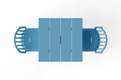Table de jardin carrée en aluminium bleu 80x76cm Fred's - Fatboy