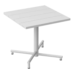 Table de jardin carrée en aluminium gris clair 80x76cm Fred's - Fatboy