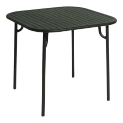 Table de jardin carrée vert bouteille Week-End - Petite Friture
