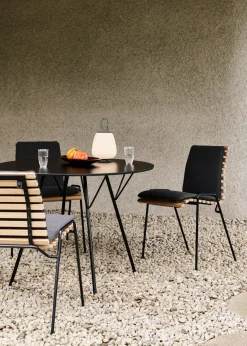 Table de jardin en acier noir 97cm RFH RD6 - &tradition