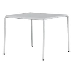 Table de jardin en acier thermolaqué gris craie 2 places 90x90cm Panorama - TIPTOE