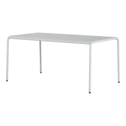 Table de jardin en acier thermolaqué gris craie 6 places 160x90cm Panorama - TIPTOE