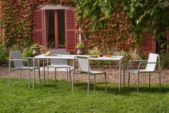 Table de jardin en acier thermolaqué gris grapahite 8 places 190x90cm Panorama - TIPTOE