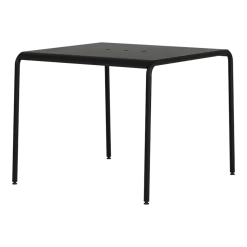 Table de jardin en acier thermolaqué noir graphite 2 places 90x90cm Panorama - TIPTOE