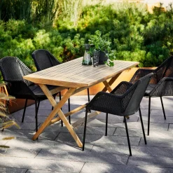 Table de jardin en teck Flip - Cane-Line