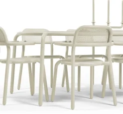 Table de jardin rectangulaire beige Toni Tablo - Fatboy