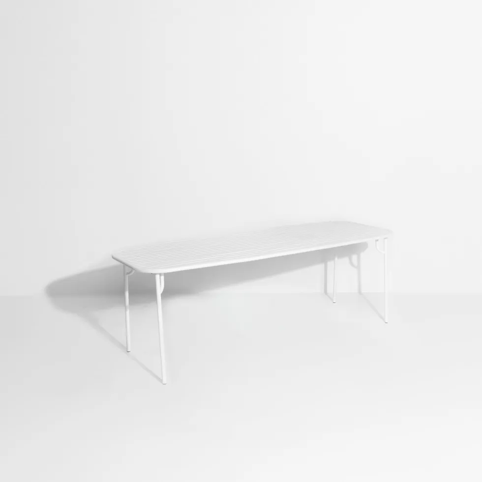 Table de jardin rectangulaire blanche 220 cm Week-End - Petite Friture