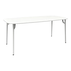 Table de jardin rectangulaire blanche 220 cm Week-End - Petite Friture