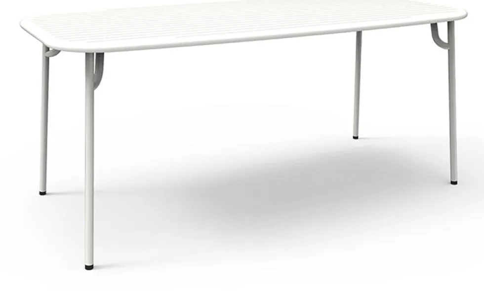 Table de jardin rectangulaire blanche 180 cm Week-End - Petite Friture