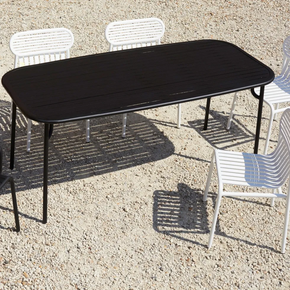 Table de jardin rectangulaire blanche 180 cm Week-End - Petite Friture