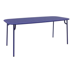 Table de jardin rectangulaire bleue 220 cm Week-End - Petite Friture