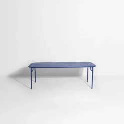 Table de jardin rectangulaire bleue 220 cm Week-End - Petite Friture
