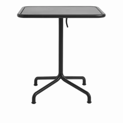Table de jardin rectangulaire en aluminium laqué gris anthracite 60x70x74cm Deville - HAY