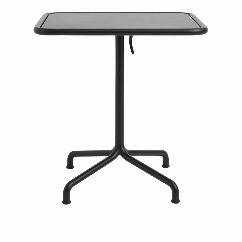 Table de jardin rectangulaire en aluminium laqué gris anthracite 60x70x74cm Deville - HAY