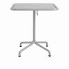 Table de jardin rectangulaire en aluminium laqué gris argenté 60x70x74cm Deville - HAY