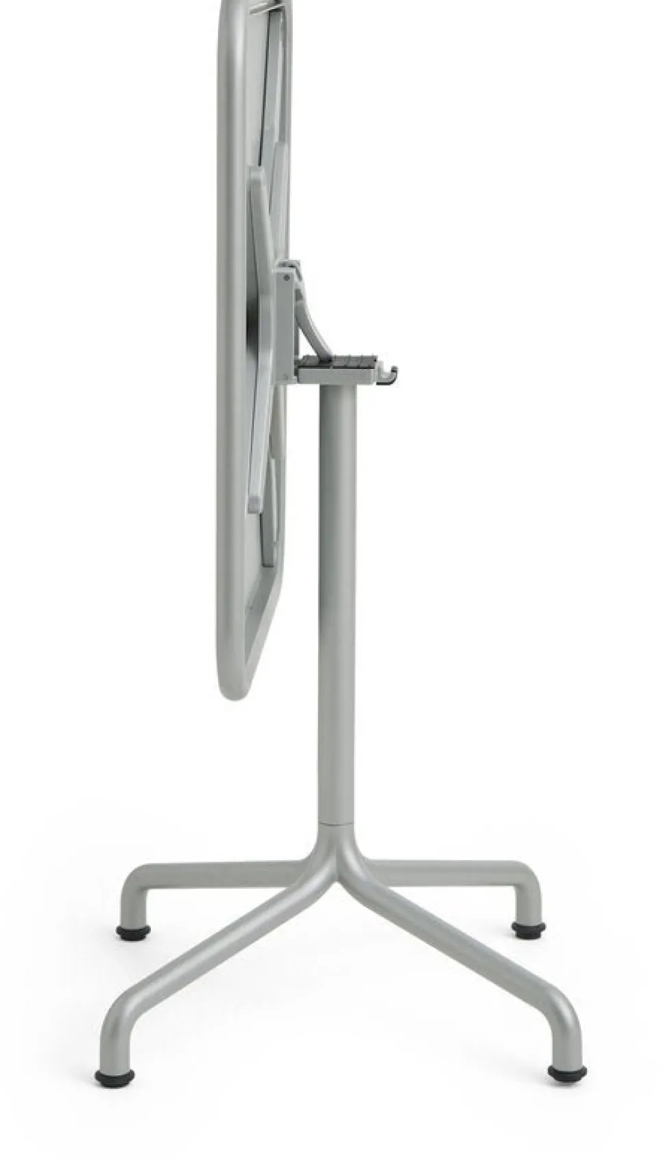 Table de jardin rectangulaire en aluminium laqué gris argenté 60x70x74cm Deville - HAY