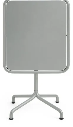 Table de jardin rectangulaire en aluminium laqué gris argenté 60x70x74cm Deville - HAY