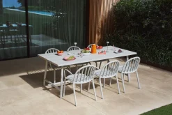 Table de jardin rectangulaire en aluminium sauge foncé 220x100x76cm Fred's - Fatboy