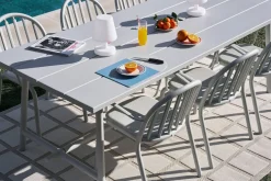 Table de jardin rectangulaire en aluminium sauge foncé 220x100x76cm Fred's - Fatboy