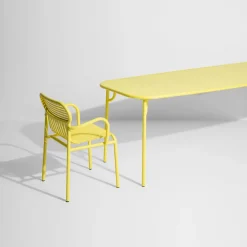Table de jardin rectangulaire jaune 220 cm Week-End - Petite Friture