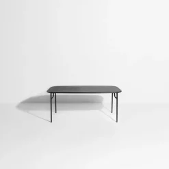 Table de jardin rectangulaire noire 180 cm Week-End - Petite Friture