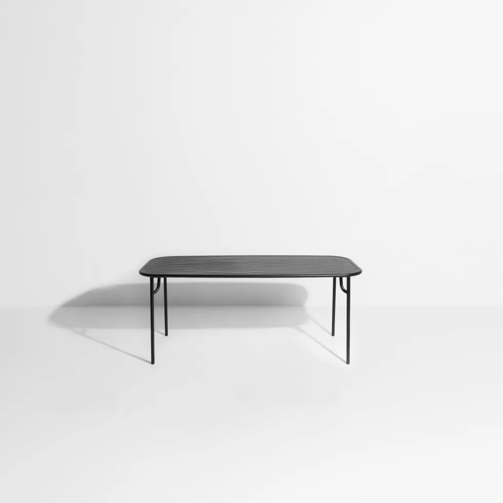 Table de jardin rectangulaire noire 180 cm Week-End - Petite Friture